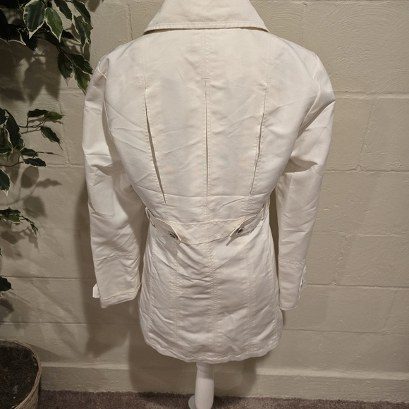 Giacca AGallery Co Lightweight Pleated Lined Jacket With Pockets Size S White. - Picture 4 of 15